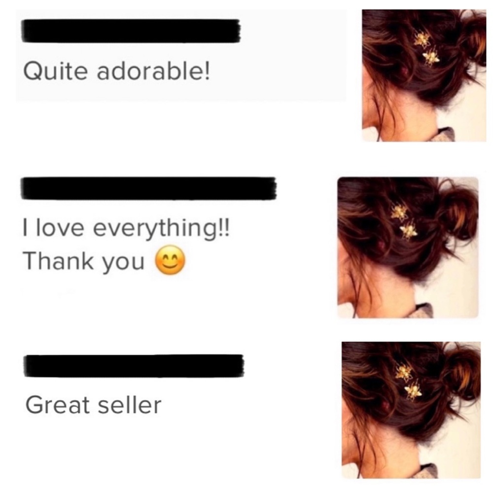 🍒3/$30 New Free People Beehive Barrettes - Picture 6 of 6